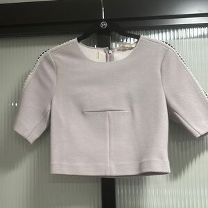Rebecca Taylor Lavender Crop Top